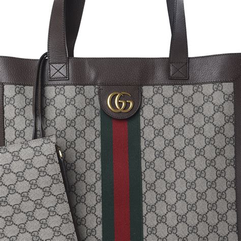 gucci wickeltasche gg supreme|GUCCI GG Supreme Monogram Web Ophidia Pouch Brown.